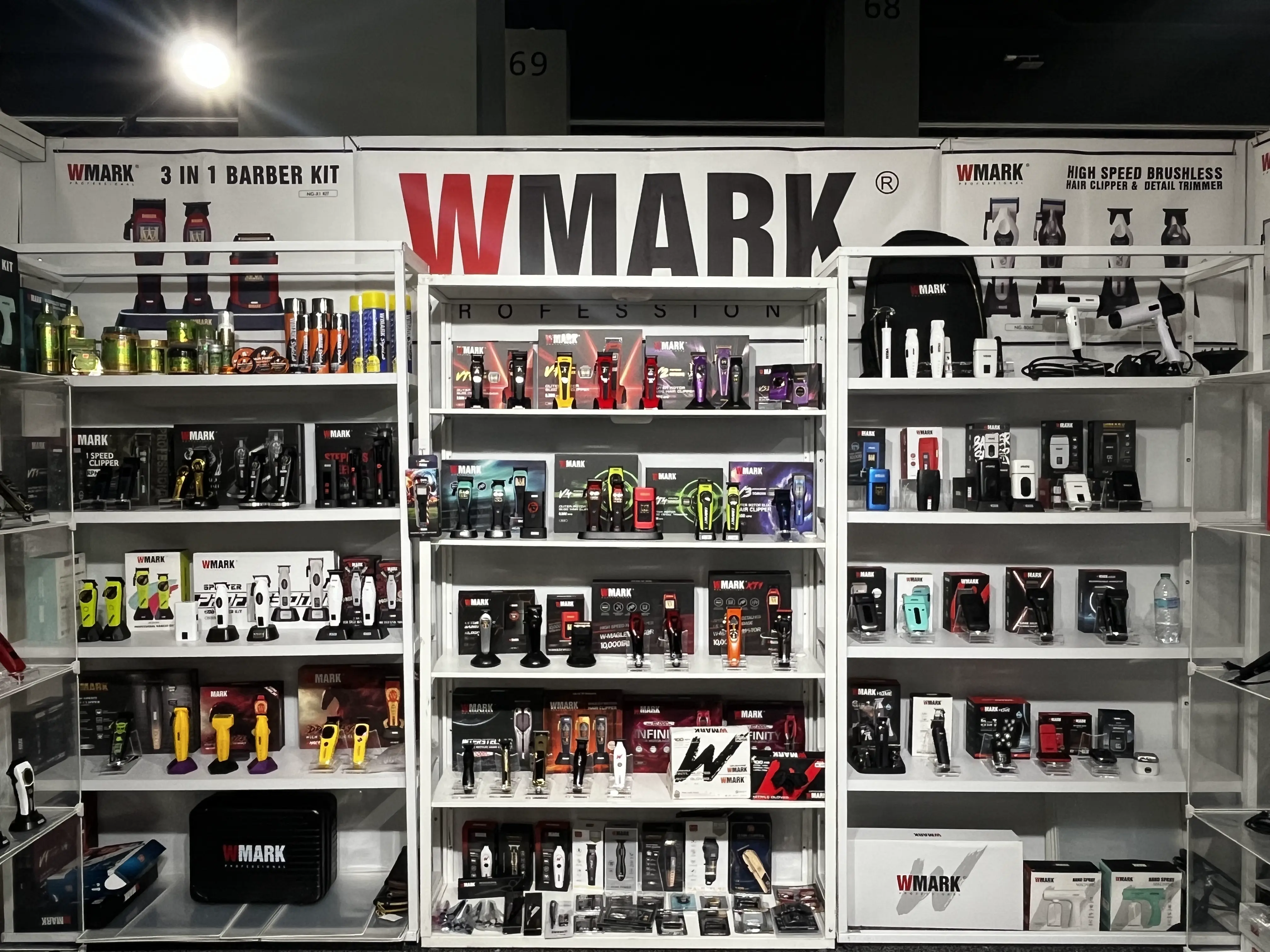WMARK Booth 2342 at Cosmoprof North America Miami 2026 featuring professional barber tools