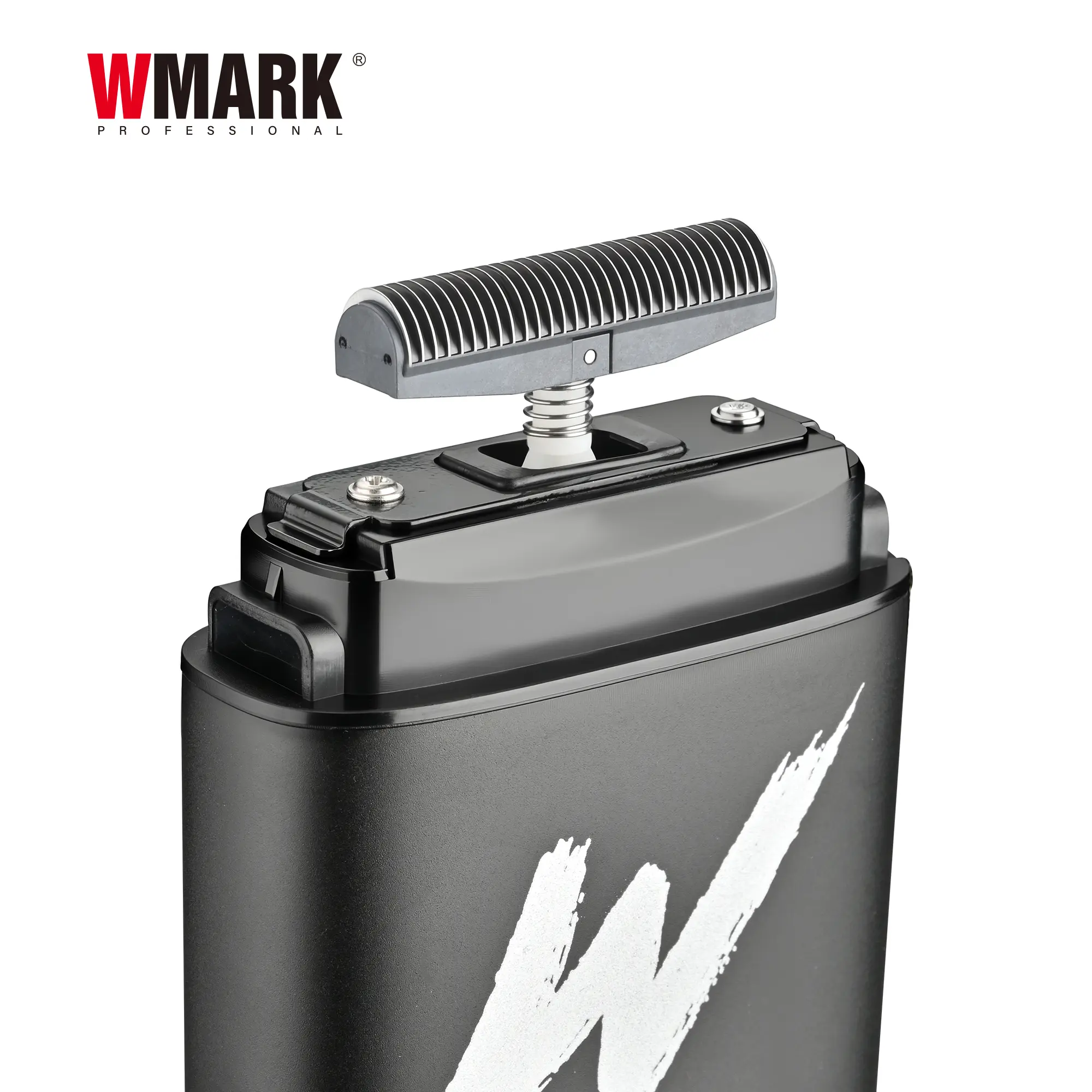 Barber shaver with detachable magnetic blade holder for easy blade replacement