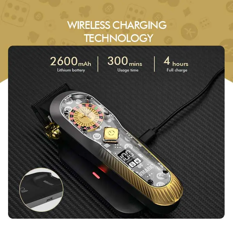 WMARK NG-134 Wireless Charging Hair Clipper Supplier