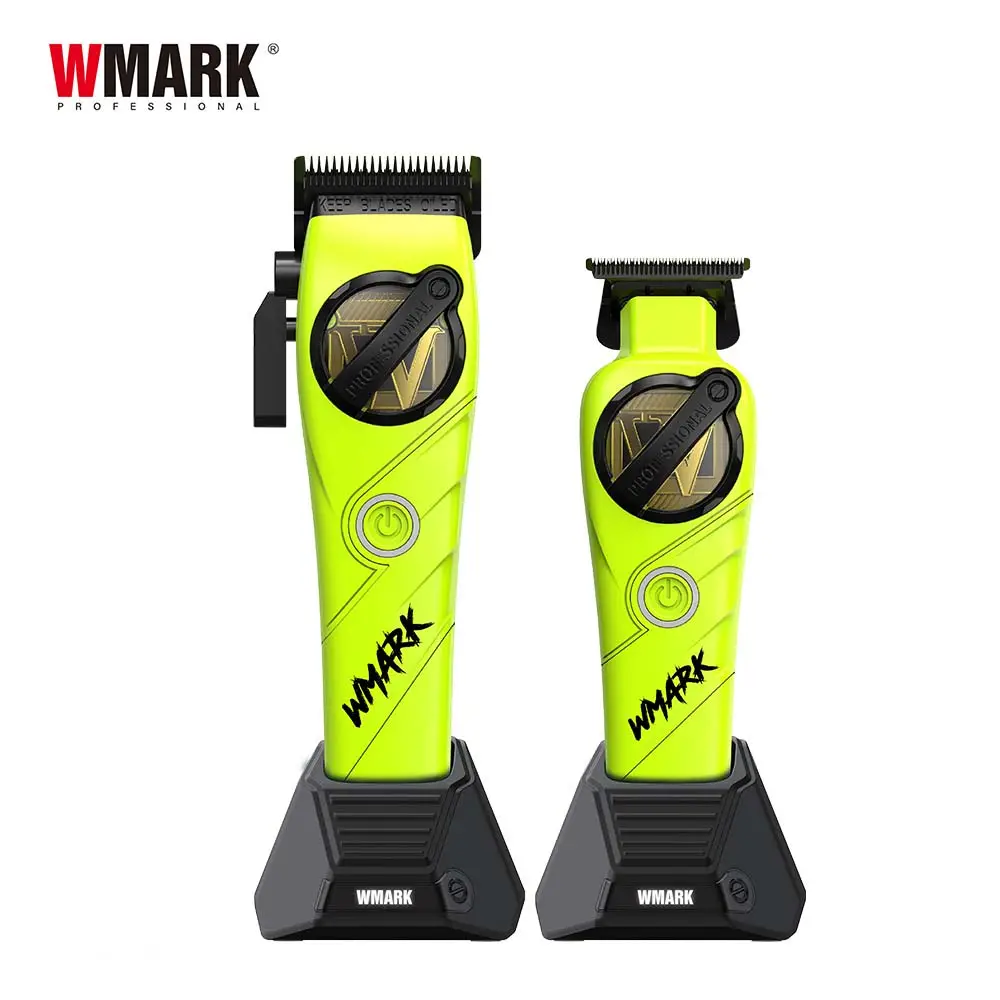 WMARK Green NG-8637KIT 5 In 1 Barber Kit with hair clipper and trimmer