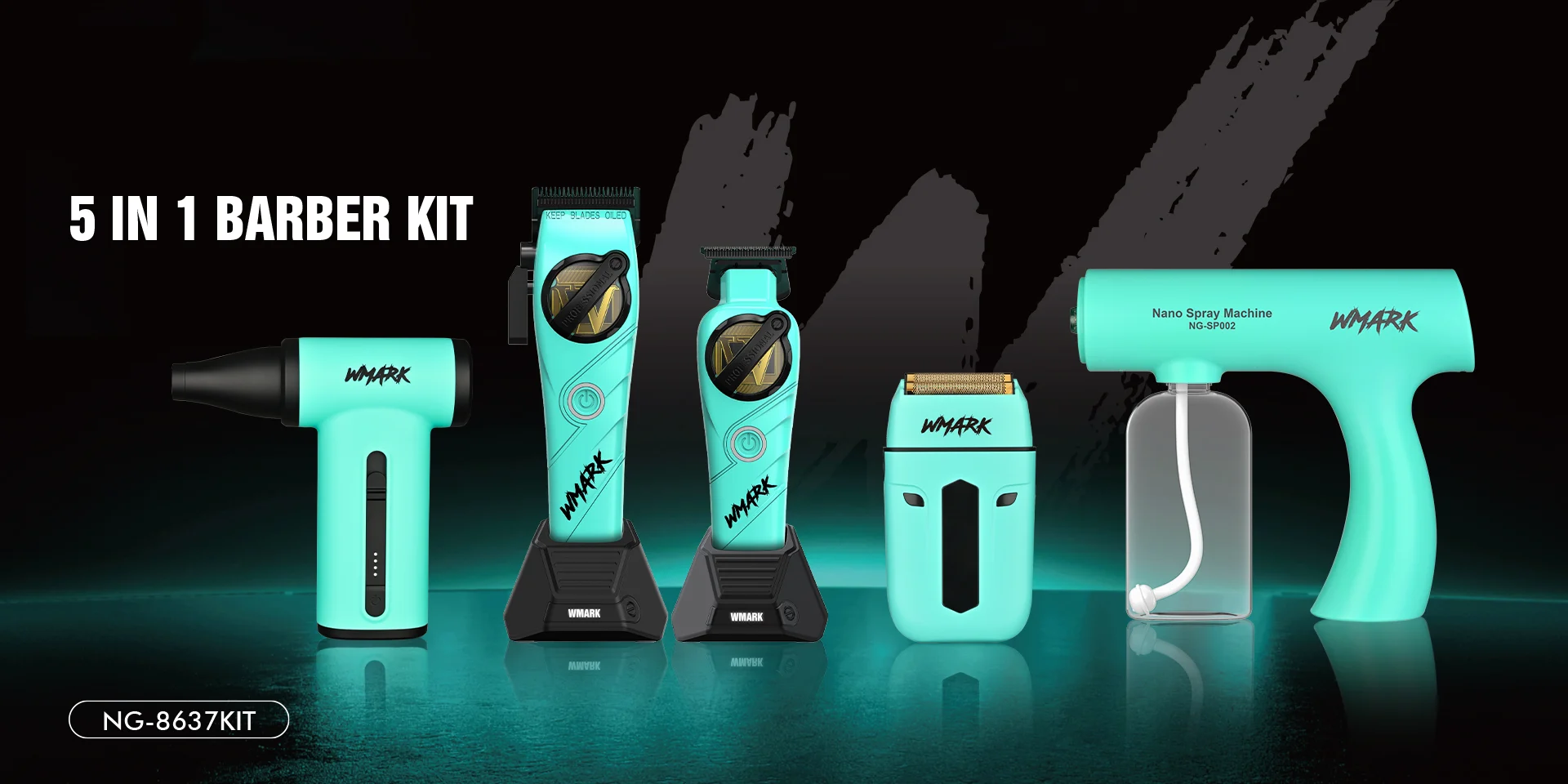 WMARK NG-8637KIT High Speed Barber Kit