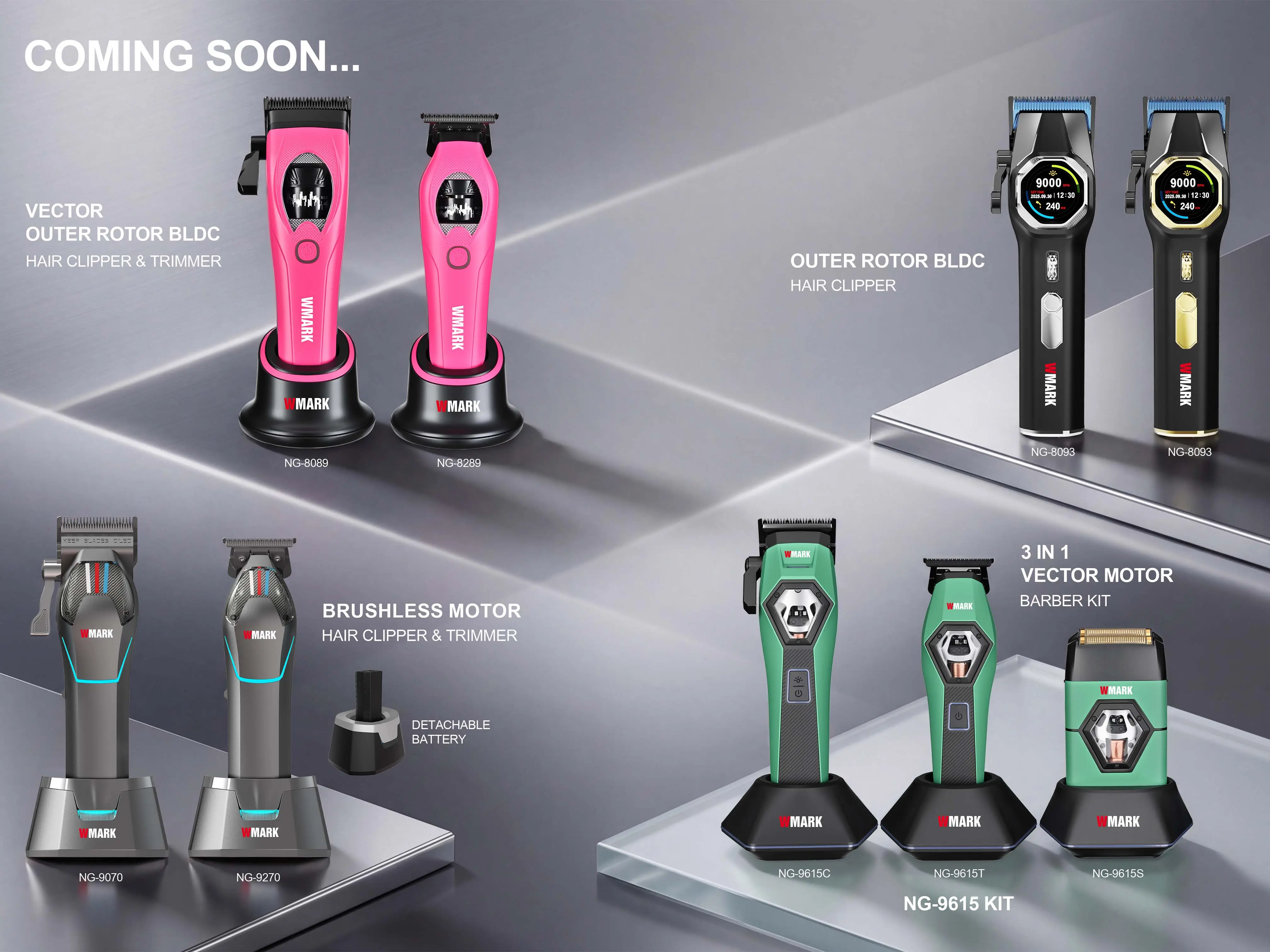 Hair clipper trimmer shaver that Wmark is about to launch – professional barber tool