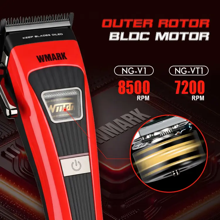 WMARK NG-V1 8500RPM Outer Rotor BLDC Hair Clipper