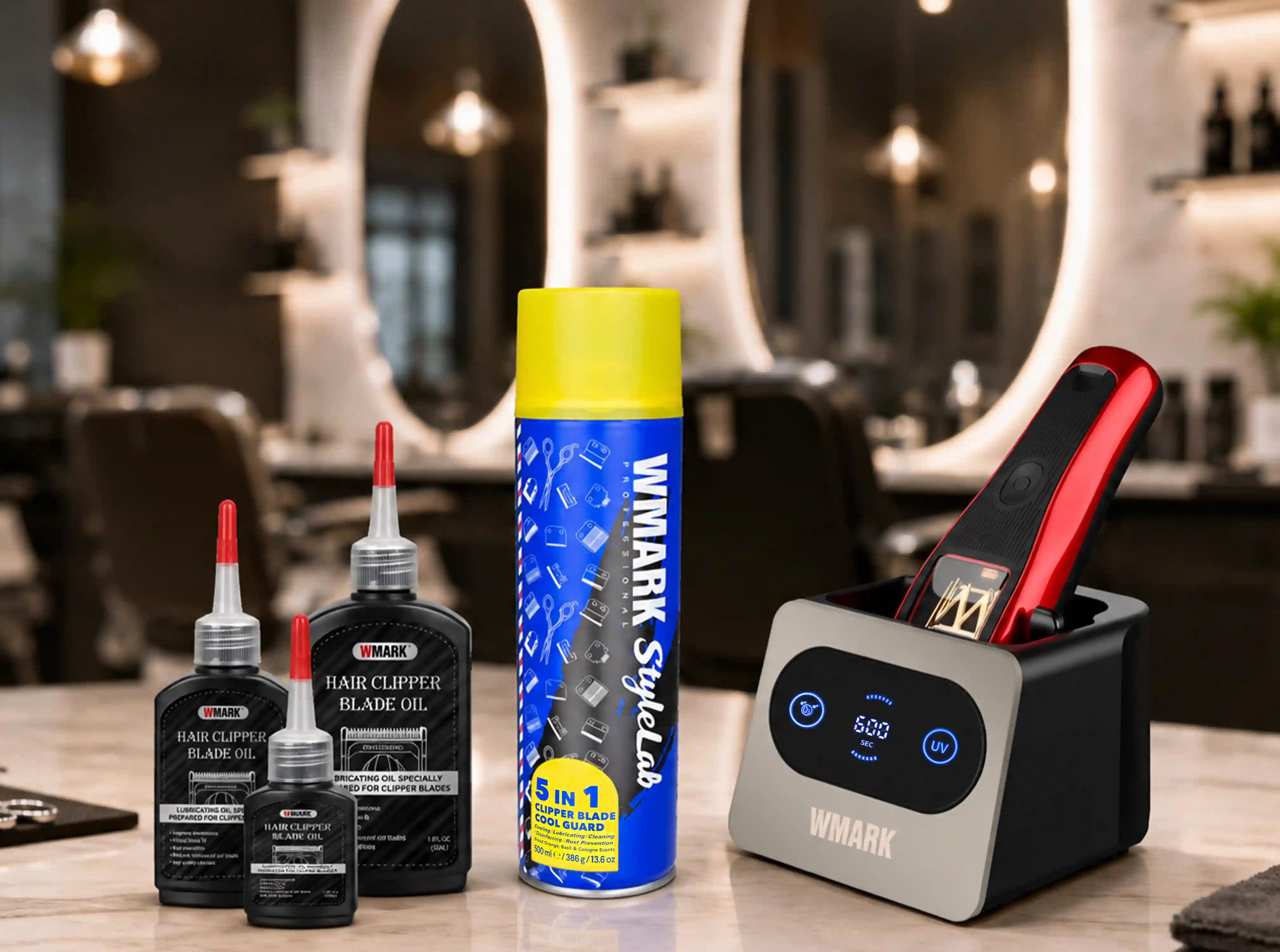 Disinfection and oiling are essential steps in professional clipper and trimmer maintenance