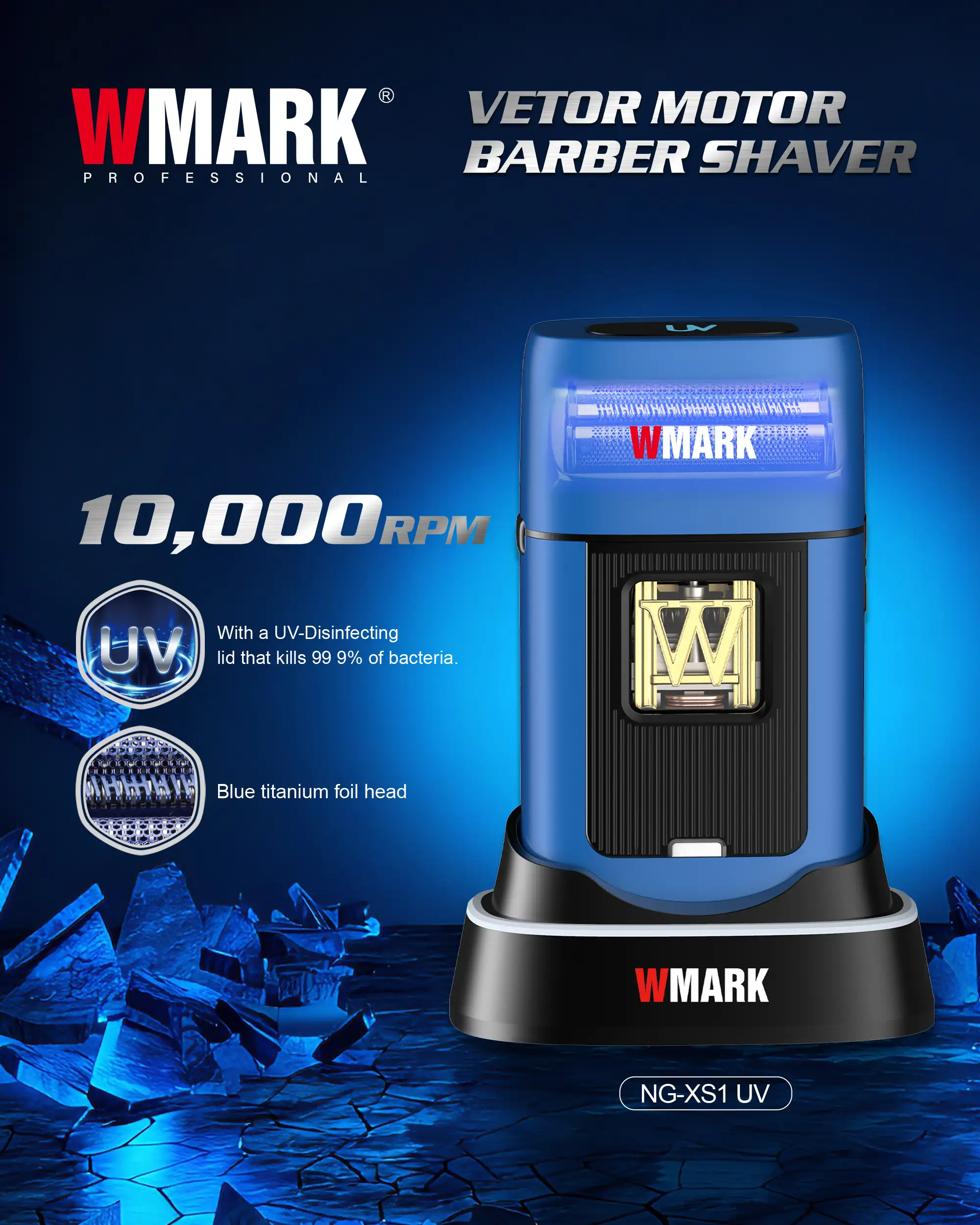 WMARK NG-XS1 UV barber shaver for wholesale