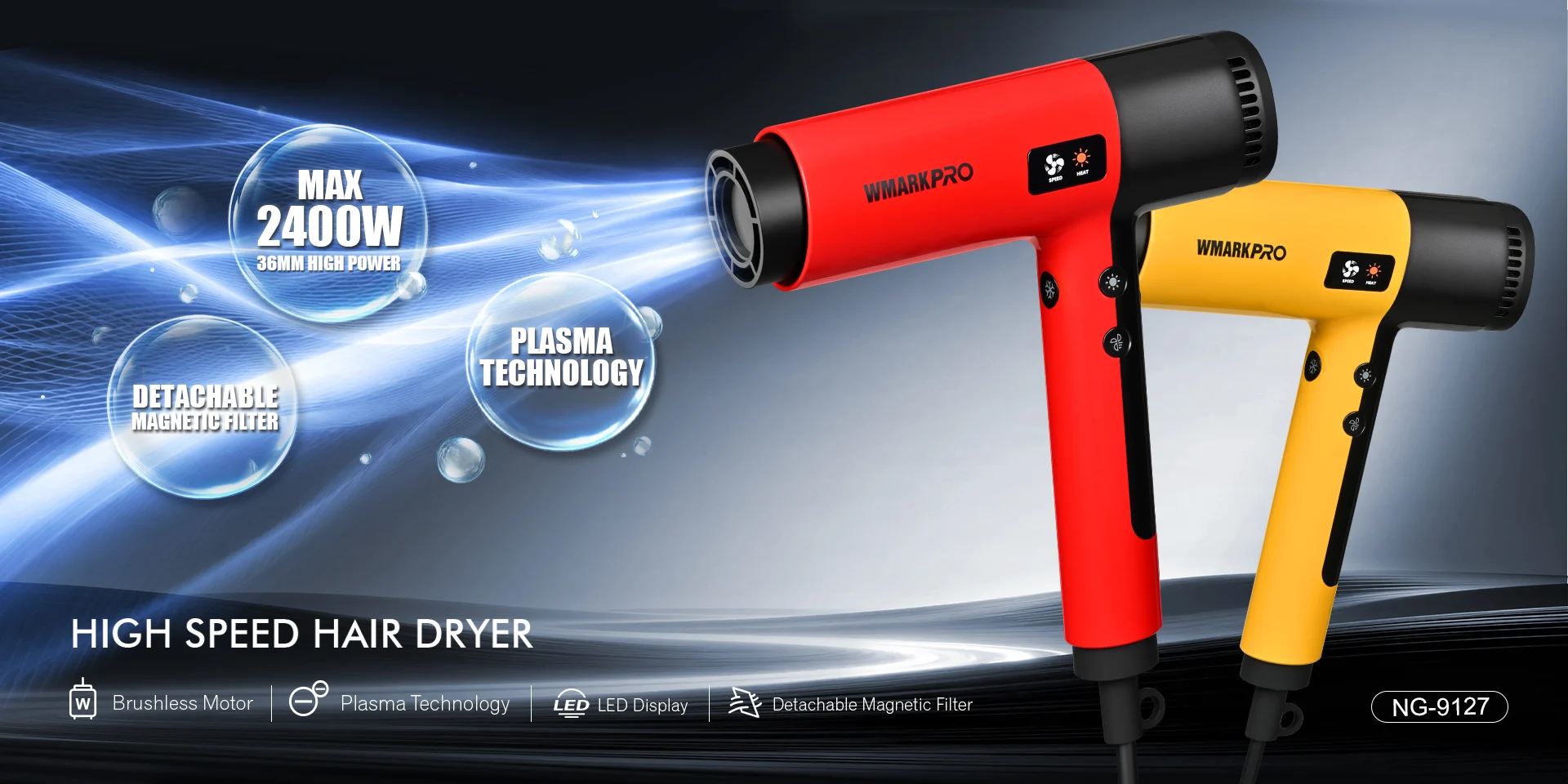 WMARK NG-9127 High Speed Dryer with Plasma Technology
