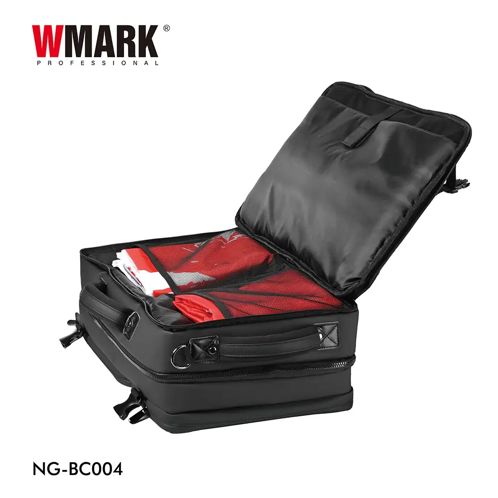 NG-BC004 barber bag with clipper straps and accessory storage