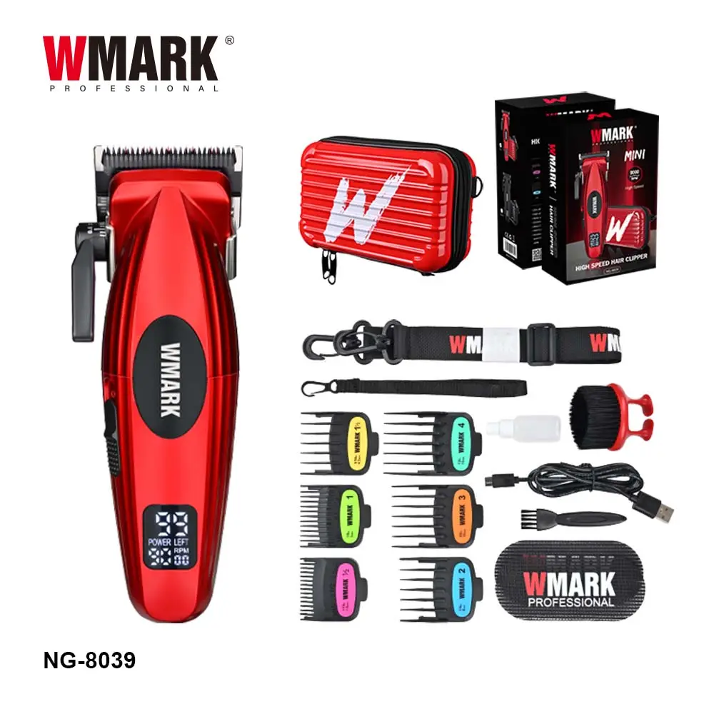 wmark-ng-8039-red-hair-clipper-kit