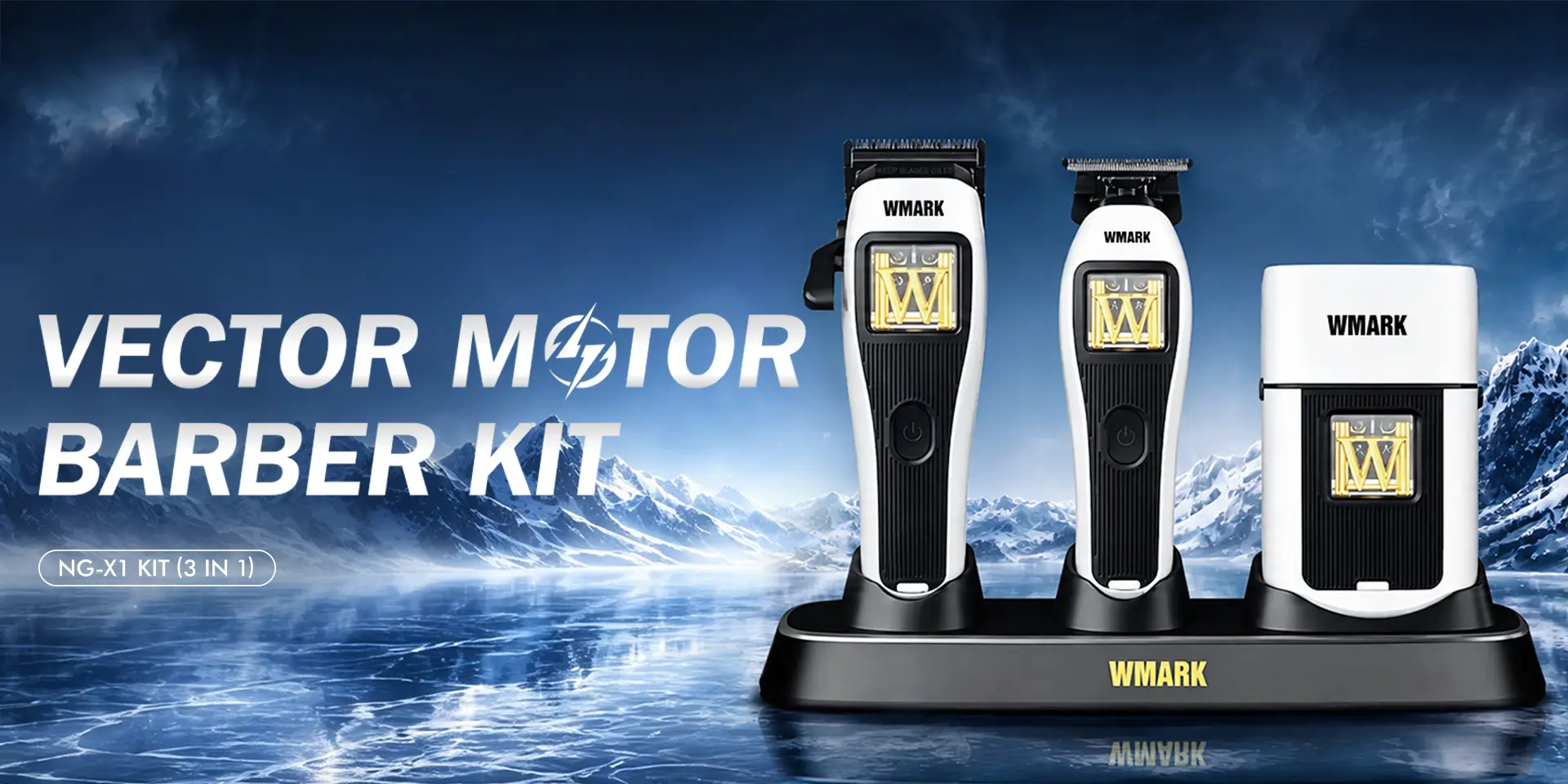 WMARK NG-X1 KIT professional vector motor barber kit