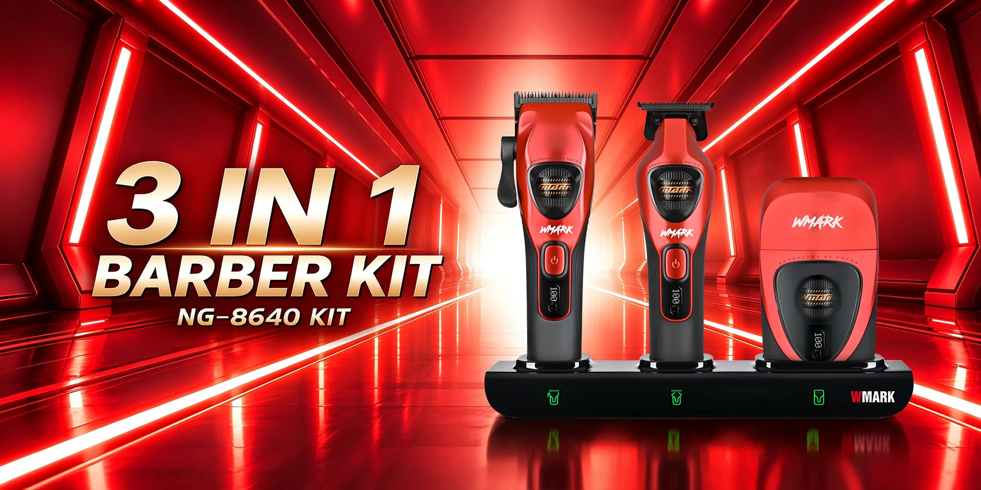 WMARK NG-8640 KIT Rechargeable Barber Set